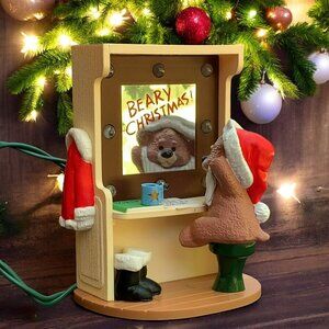 Backstage Bear Hallmark Magic Lighted Keepsake Christmas Tree Ornament - 1989